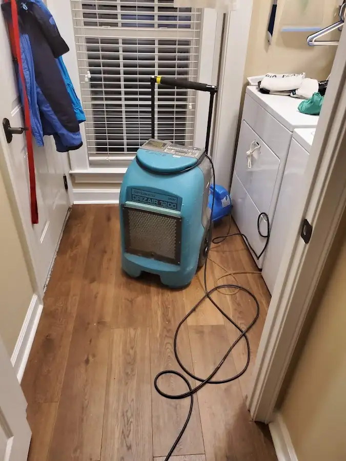 Commercial dehumidifier deployed for Flood Damage Cleanup in North Olmsted